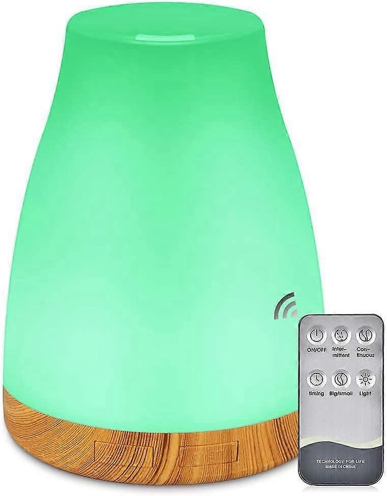 300mL Essential Oils Diffuser Aromatherapy Ultrasonic Aroma Humidifier, 7 Color Changeable LED Light Adjustable Modes