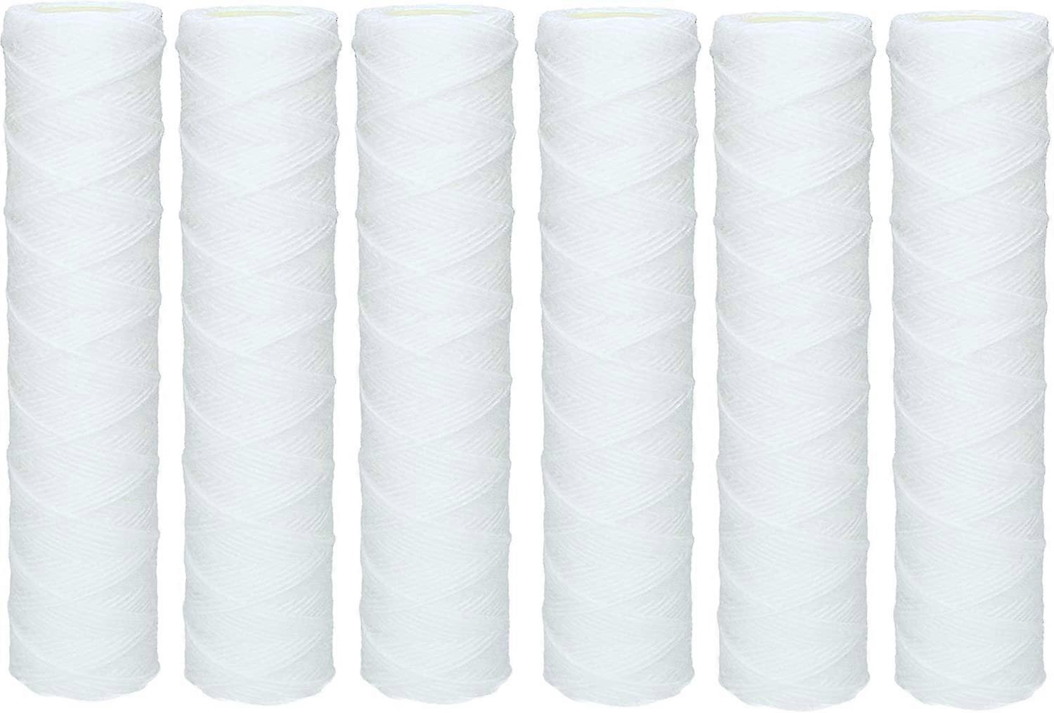 6x gewickelte Sedimentpatrone für Umkehrosmose, Partikelfiltration - 50 Mikron