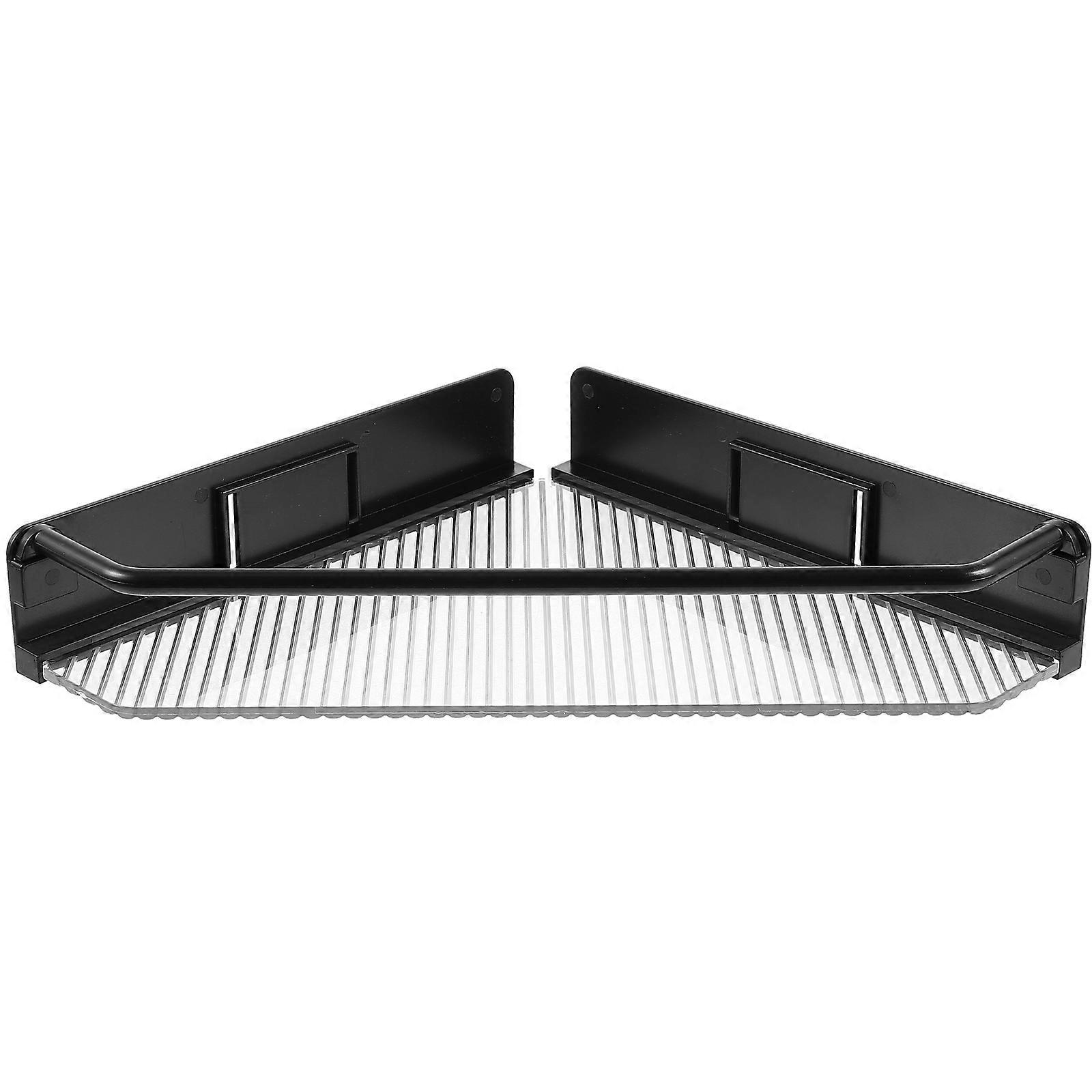 Plastic Wall Floating Shelf Wall Mounted Storage Shelf Corner Wall Storage Shelf