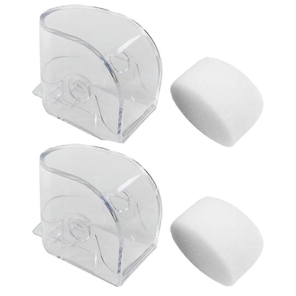 2pcs Transparent Watch Boxes Watch Boxes Plastic Watch Display Storage Boxes