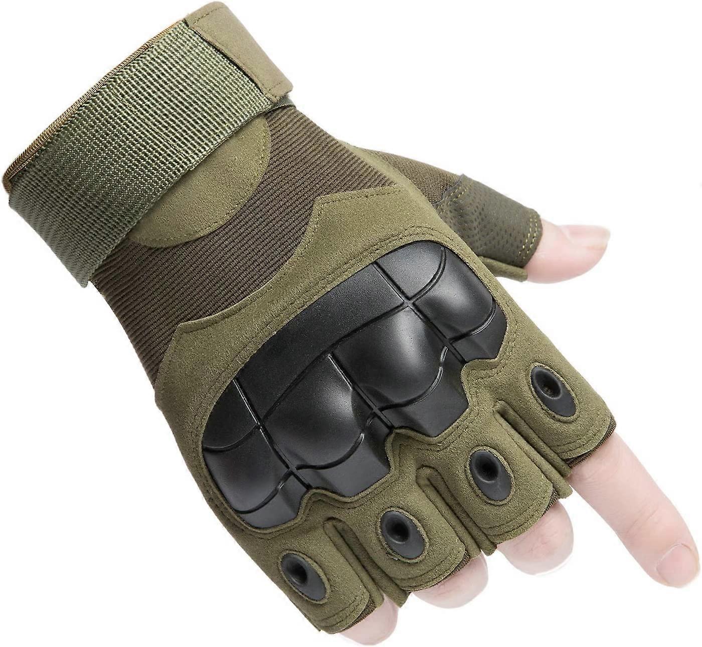 Yarım parmak Eldivenler, Motosiklet Bisiklet Kamp Yürüyüş Spor Salonu Bisiklet Erkek Açık Spor Çalışma Eldivenleri için Parmaksız Eldiven (D-V2)