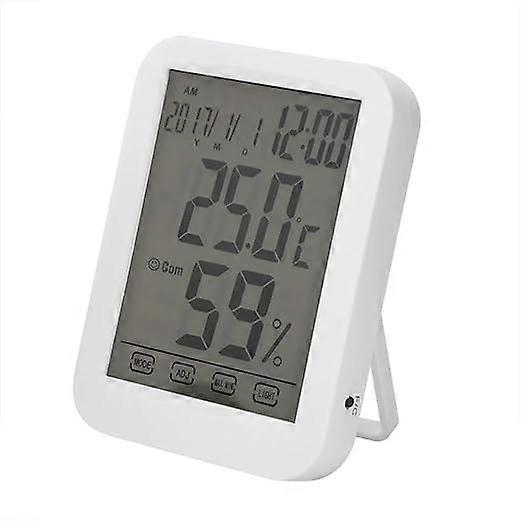 Digital Thermometer - Touch Large Screen Clock Temperature and Humidity Meter Thermometer Digital Thermometer Home