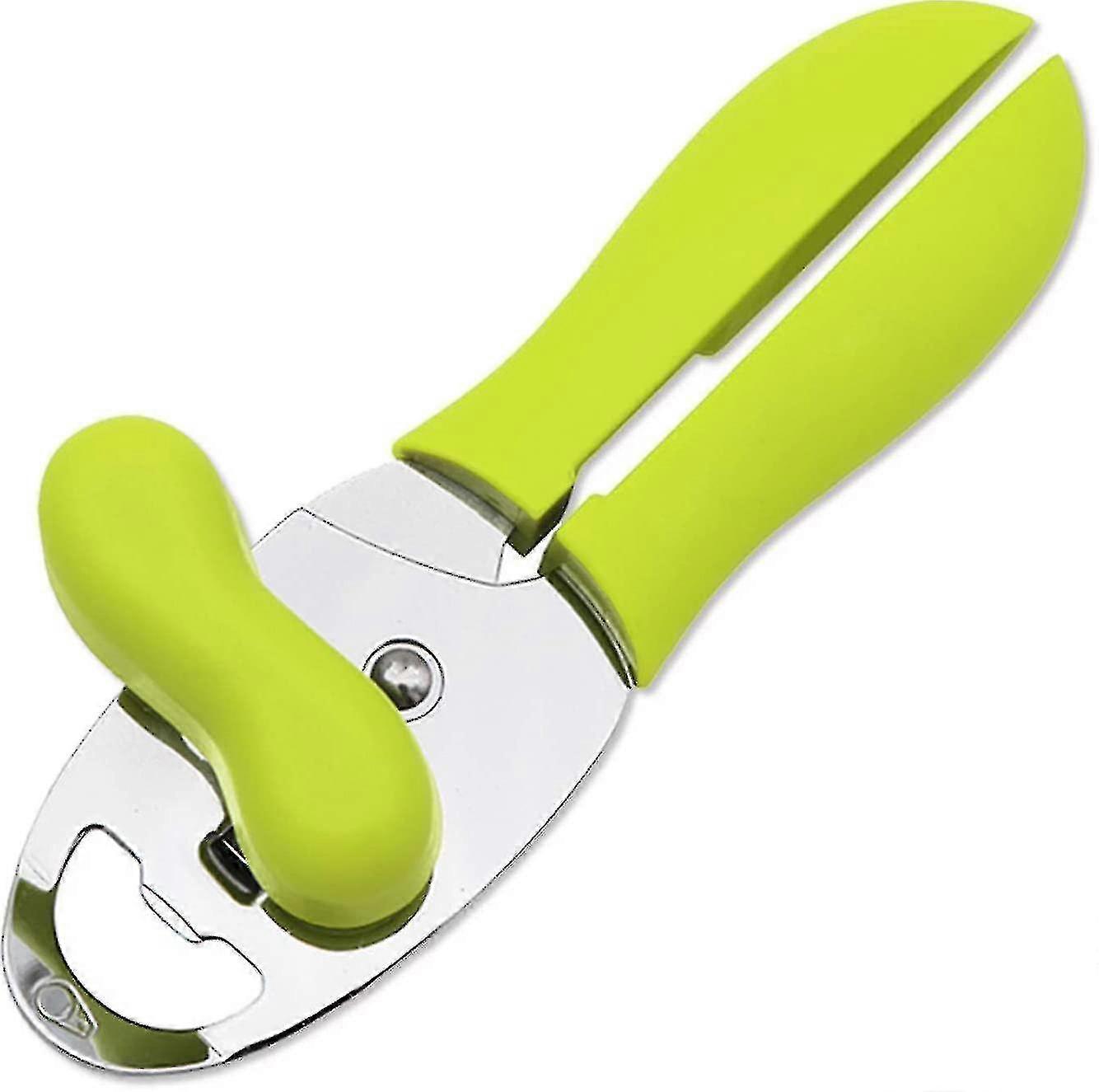 4 In1 Manual Can Opener With Non-slip Handle(green)