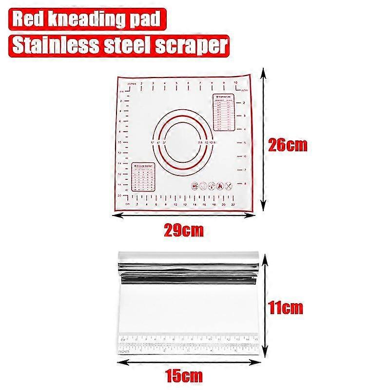 New Silicone Kneading Dough Mat Baking Mat Non-stick Surface Rolling Dough Mat With Scale Kitchen Cooking Pastry Oven Pad Sheet