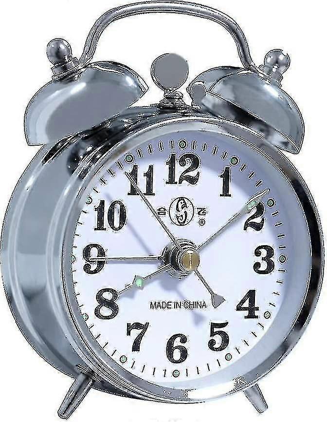 Mechanical Gear Alarm Clock Vintage Double Bell Alarm Clock Duplex Clock
