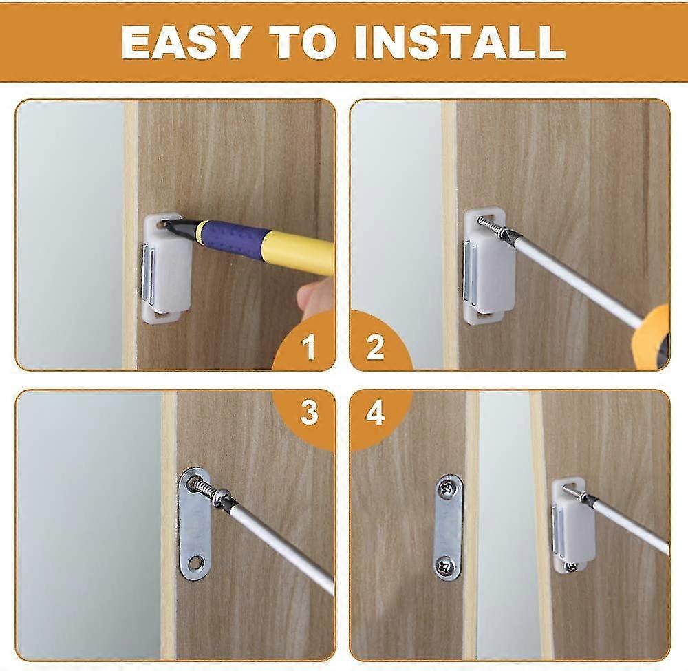 12 X Balle Chiusura Armadio / Porta Cattura Palline Nichelato 19Mm 3/4 - Foto 10