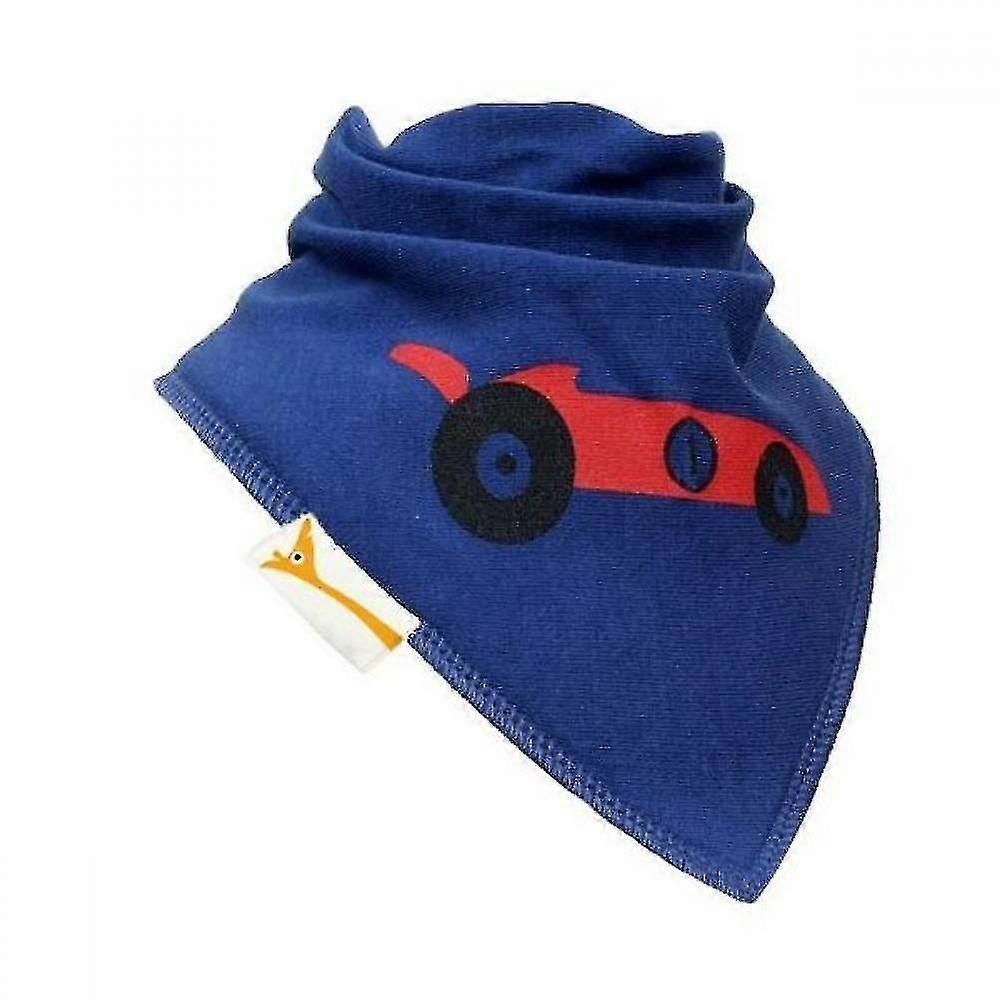 Blue & Red Racing Car Bandana Bib