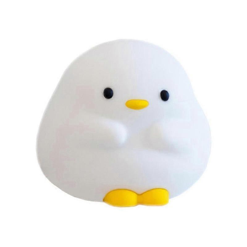 ضوء ليلي بطة ، مصباح بطة لطيف ، ضوء ليلي سيليكون اسفنجي مع مؤقت 30 دقيقة ، قابل لإعادة الشحن