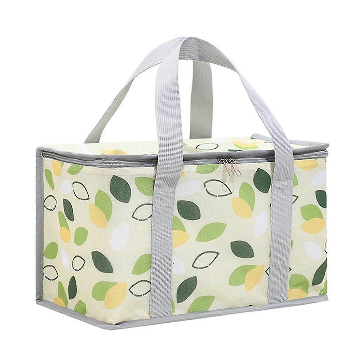 Insulated Picnic Bag Cooler Reusable, Beach Bag Cooler Bags with Zippered Insulated Bag for Picnic