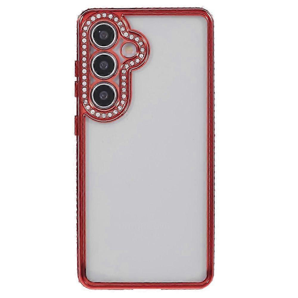 For Samsung Galaxy S24 Case Bling Rhinestones Decor Soft TPU Phone Cover