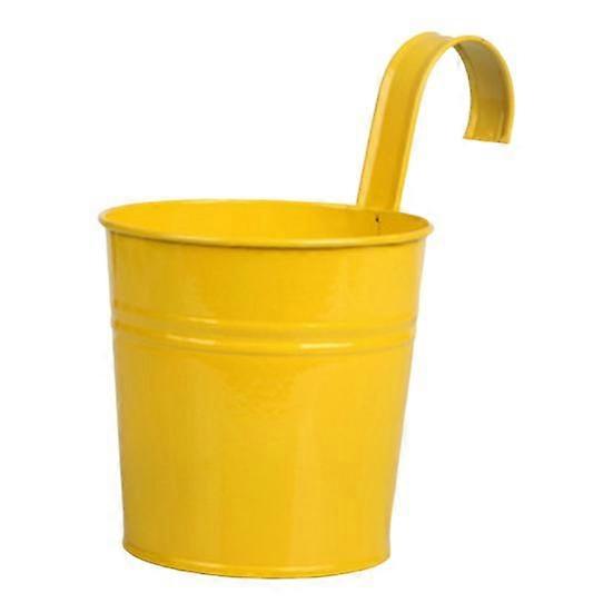Metal Iron Hanging Flower Pot Container Home Balcony Garden Planter Barrel