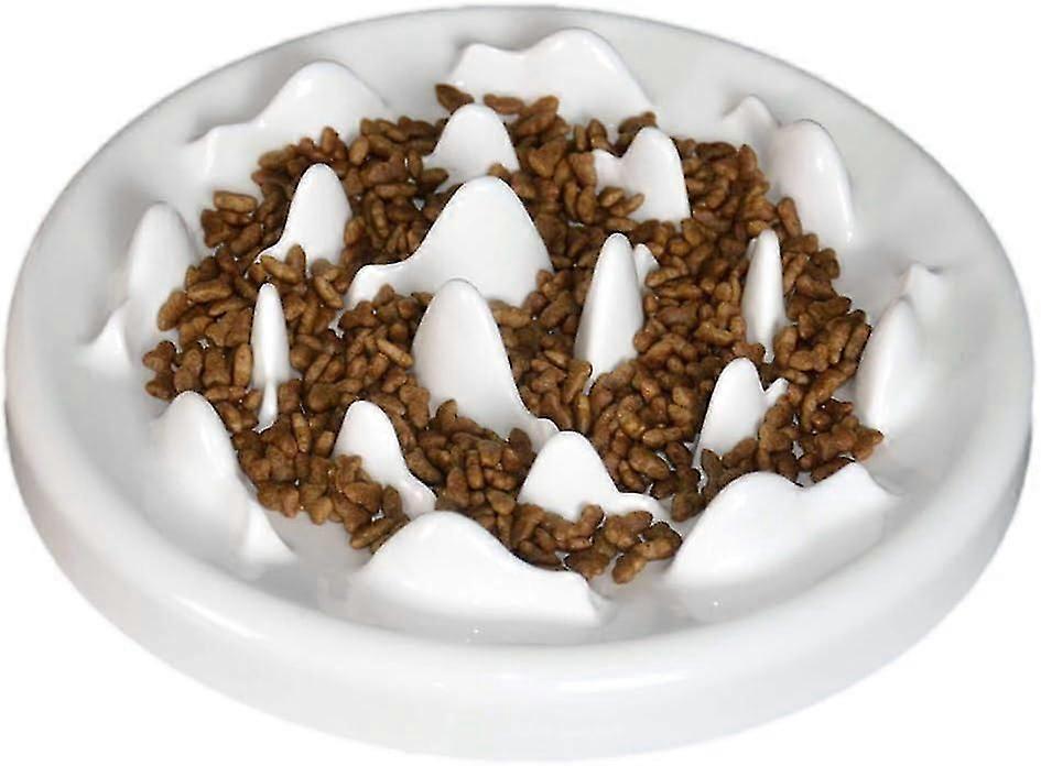 Slow FeederBowls, Ceramic Interactive Bloat Stop PuzzleBowl For Healthy Eating