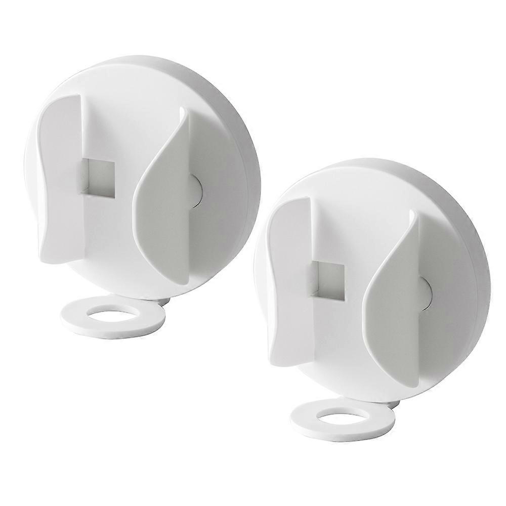 Toothbrush Holder, Wall Mounted, No Punch Adhesive Toothbrush Holder,  2PCS