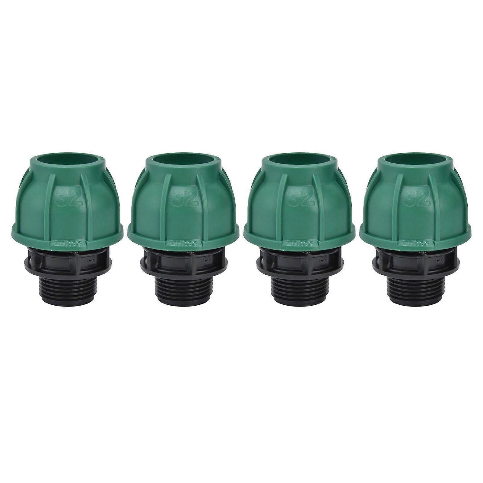 4PCS Liquid Tight Connector G1 External Thread Tight Straight Connector Conduit Connector Fitting