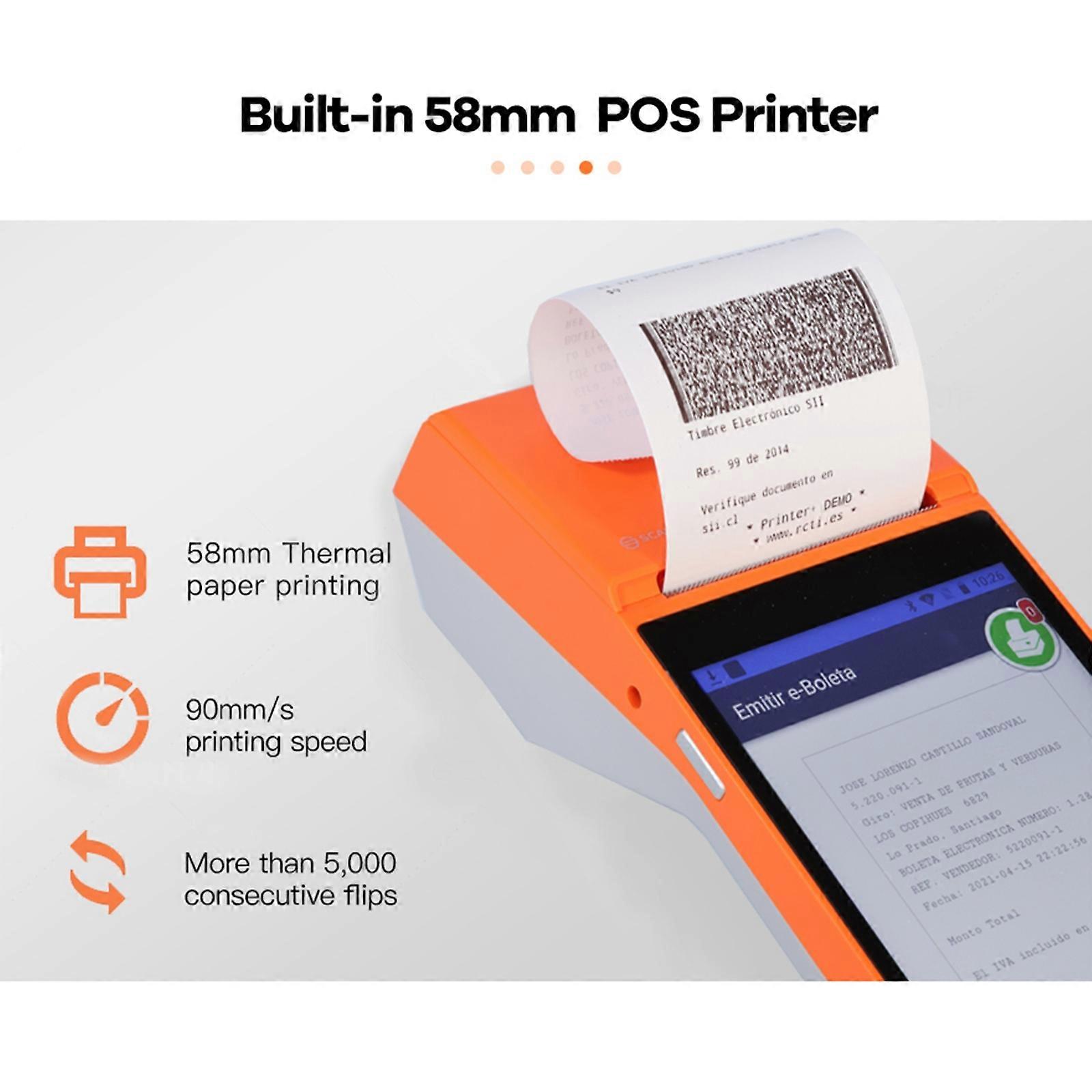 SGT-SP01 5.5 inch HD Screen Handheld POS Receipt Printer, Basic Version, EU Plug