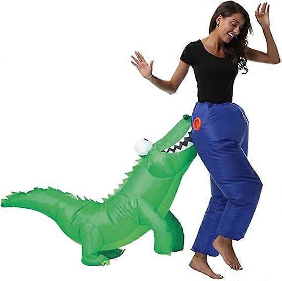 Crocodile bite butt inflatable suit, adult