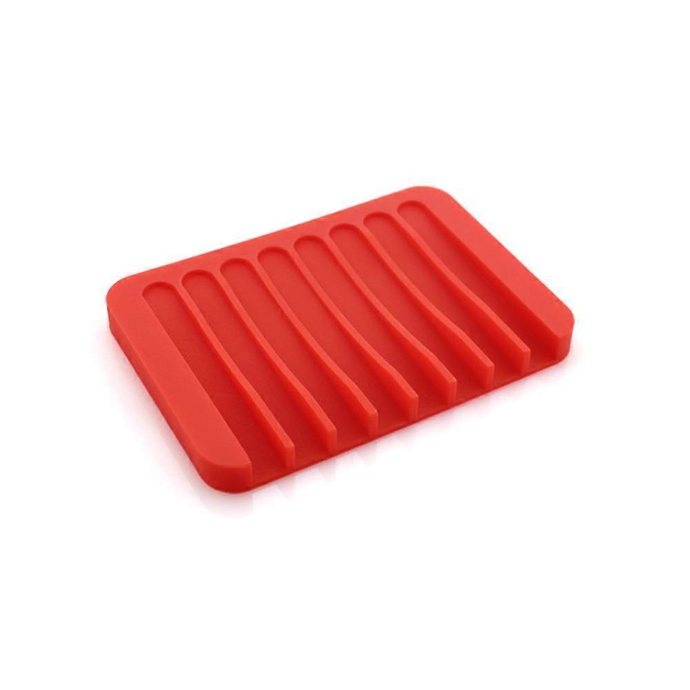 1PC Bathroom Flexible Silicone Soap Box Storage Rack Non-slip Household Products