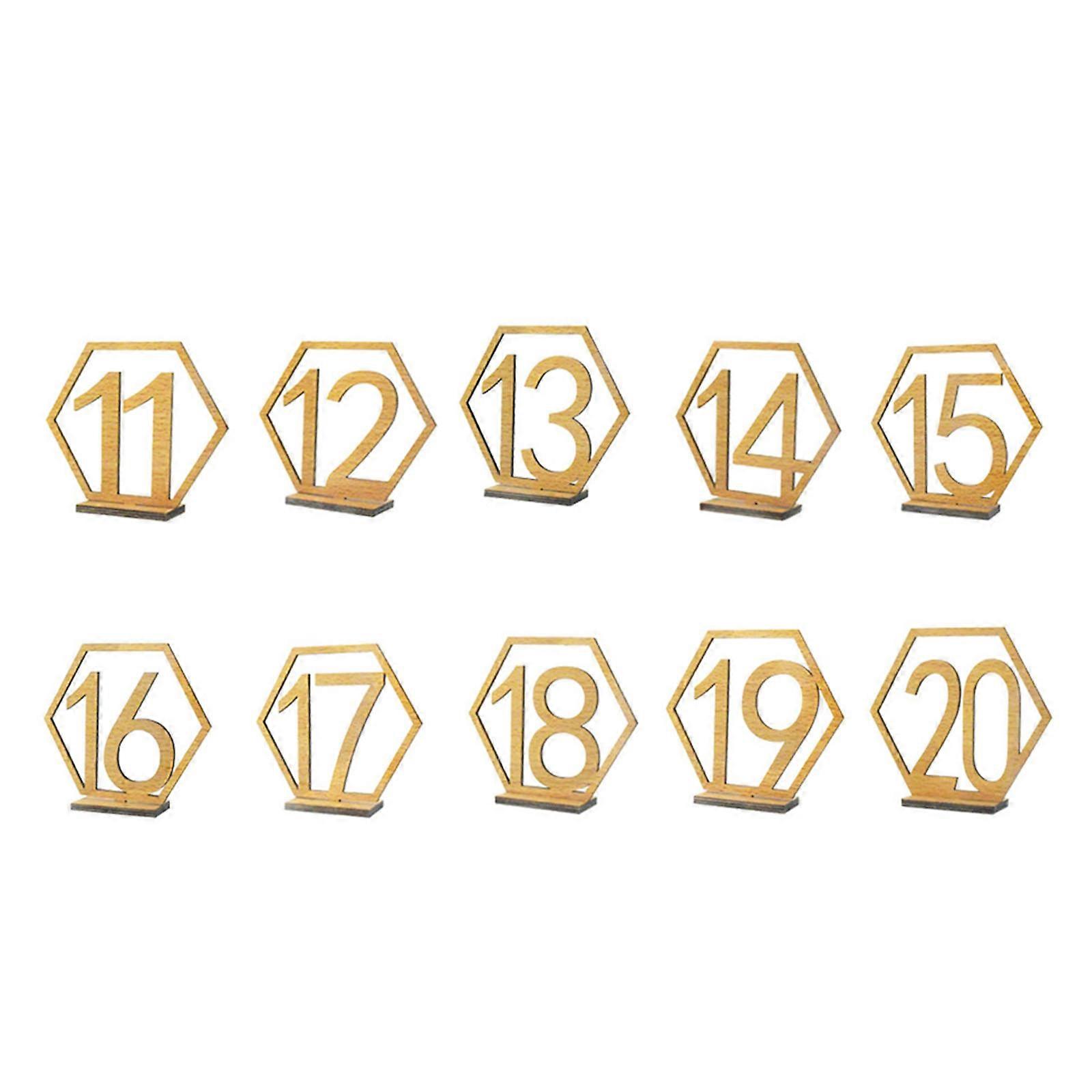 パーティーの装飾のためのプレミアム木製テーブル番号11-20