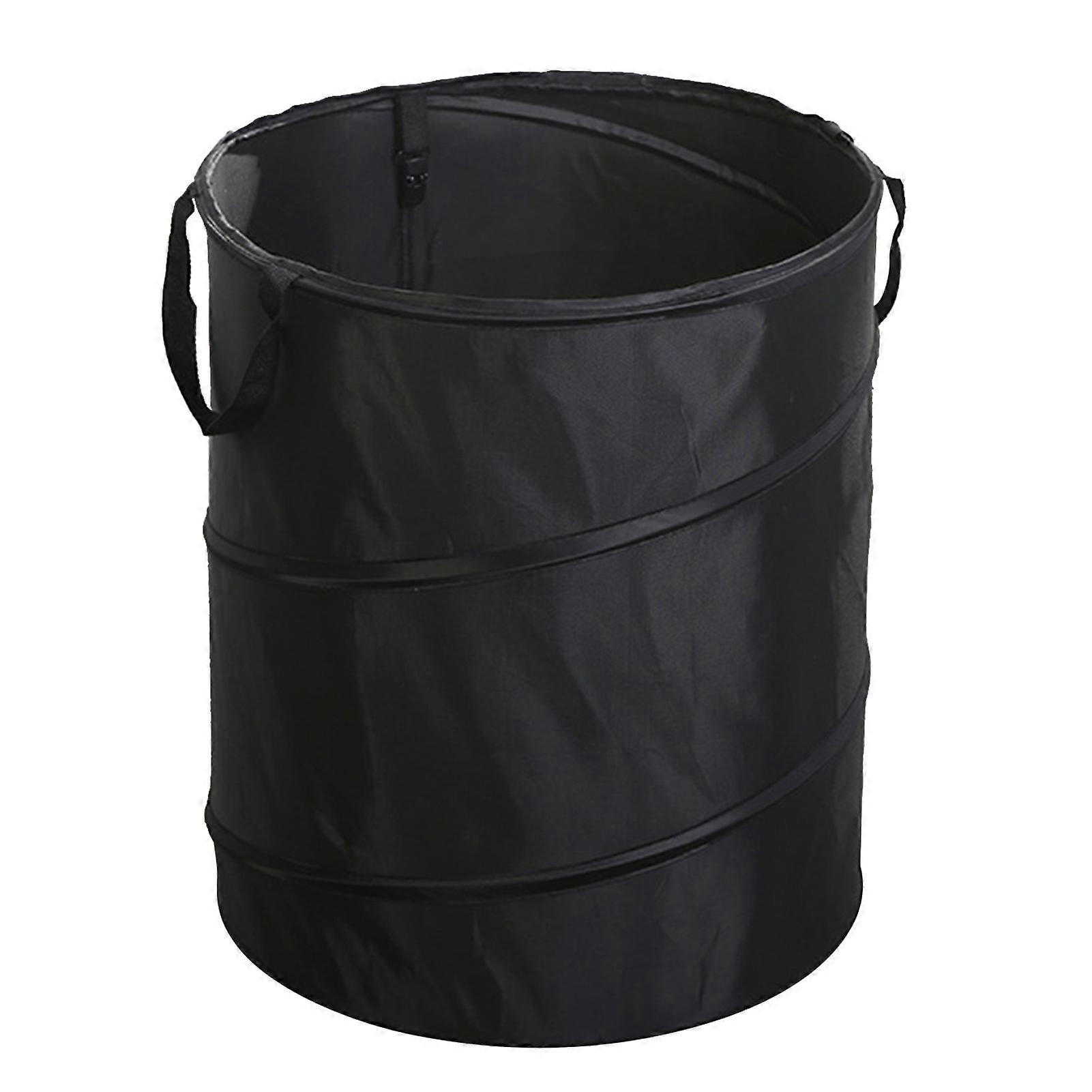 Camping Trash Can Oxford Cloth Collapsible Waste Bag Portable Camping Trash Can for Balcony Garden