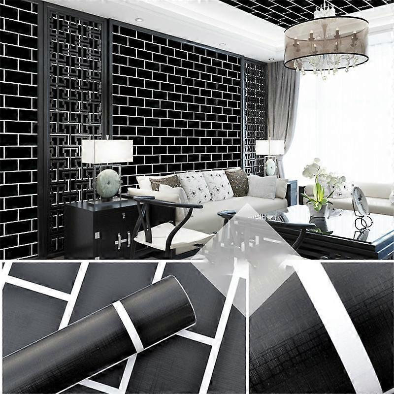 3D Geometry Waterproof Self Adhesive Wallpaper Furniture Renovation Decorative Sticker DIY Decorative Film