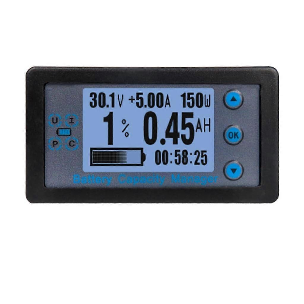Low power consumption LCD Bluetooth voltage current capacity meter electric car caravan battery coulomb meter