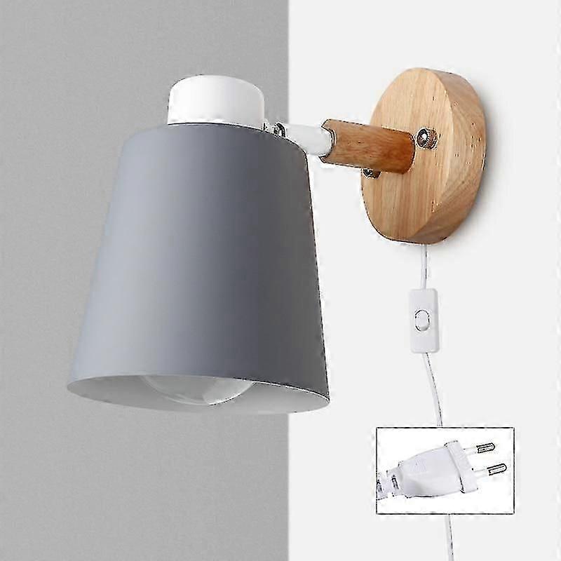 Nordic Wall Lamp-plug Iron Sconces With Switch