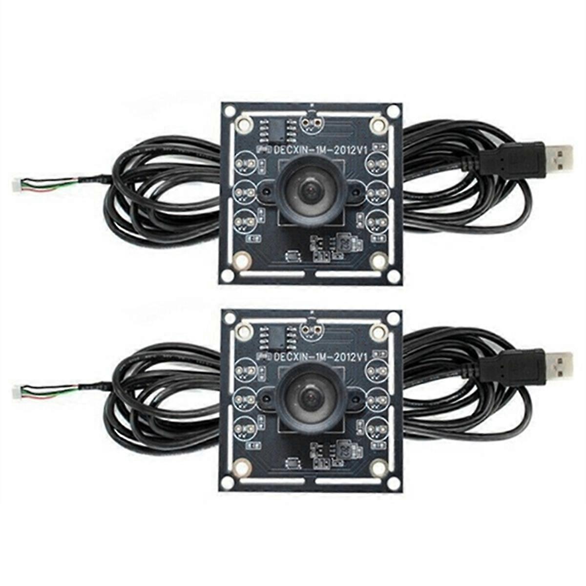 2PCS 100 Degree Camera Module 1MP OV9732 1280x720 USB Free Driver Manual Focus,with 3 Meter Cable f