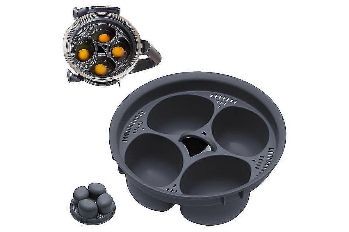 Egg Poacher 4-Egg Insert Draining Boiler for Thermomix TM5 TM6