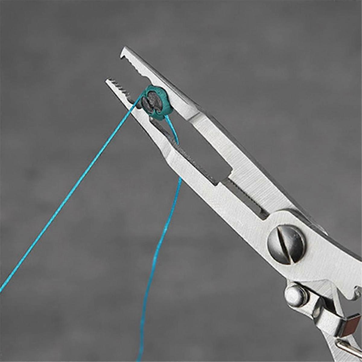 2pcs Fishing Pliers Fishing Gripper Remover Split Ring Pliers Stainless Steel Pliers Camouflage Blue
