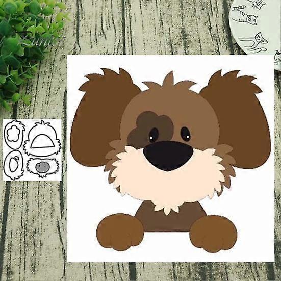 Cute Dog Metal Cutting Dies DIY Scrapbooking Emboss Paper Cards Photo Stencil