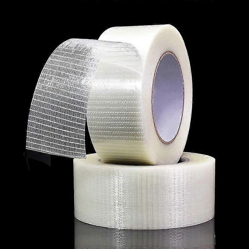 Transparentes bidirektionales Filamentband, 50 m x 50 mm (2er-Pack)