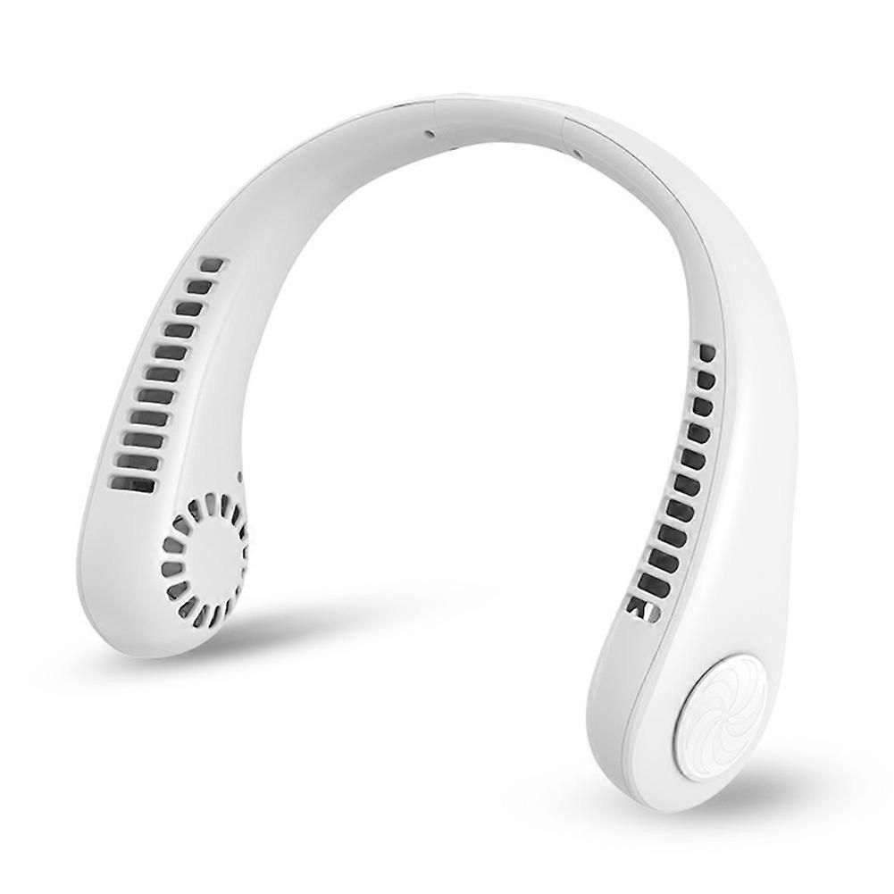 Portable Mini Bladeless Fan Hanging Neck Sports Fans Air Conditioner Fan Fan Fan 22-hole Air Outlet 5V 1A USB Rechargeable