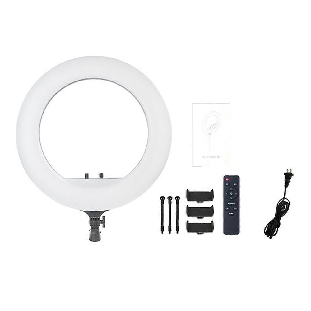 RL21 21 pouces Lumière annulaire LED à intensité variable avec télécommande pour la prise de vidéos en direct (sans batte