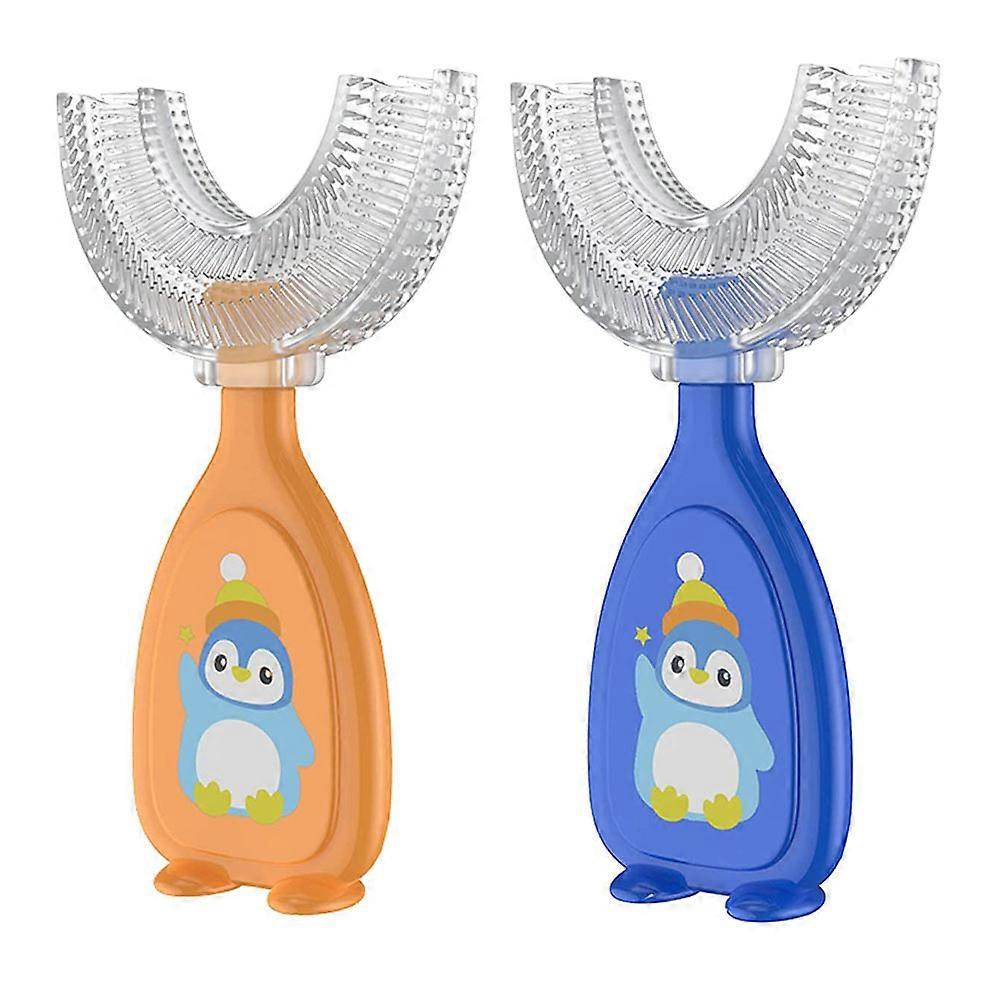 U-Shaped Toothbrush, Soft And Gentle, For Age 2-6 Toddler, Promoting Gum Health, Comfortable And Lightweight Handle, Comprehensive Teeth Cleaning,