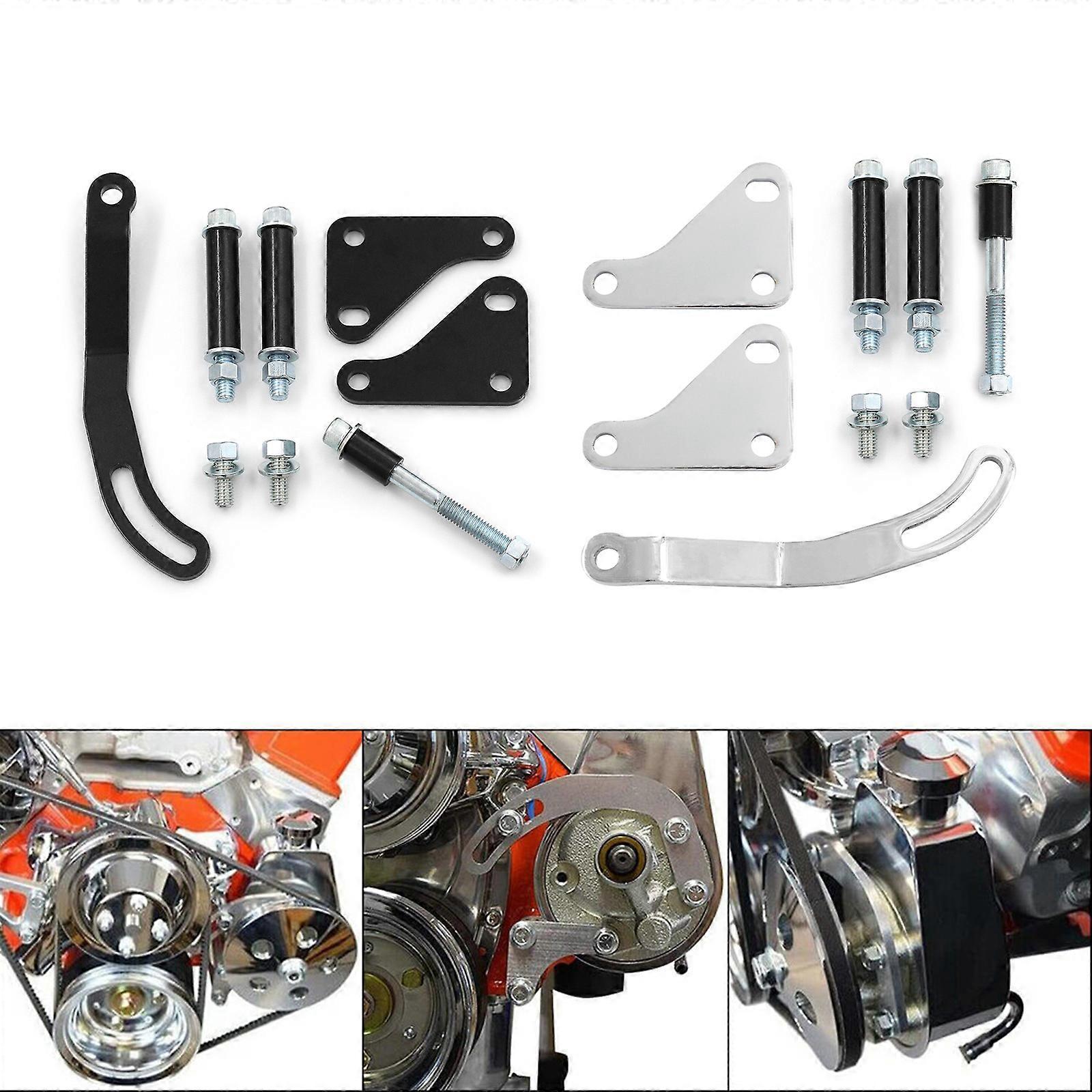 1 Set Auto Maintainence Tools Power Steering Pump Mounting Bracket Repairing Accessories LWP SWP for SB SBC 350 plating