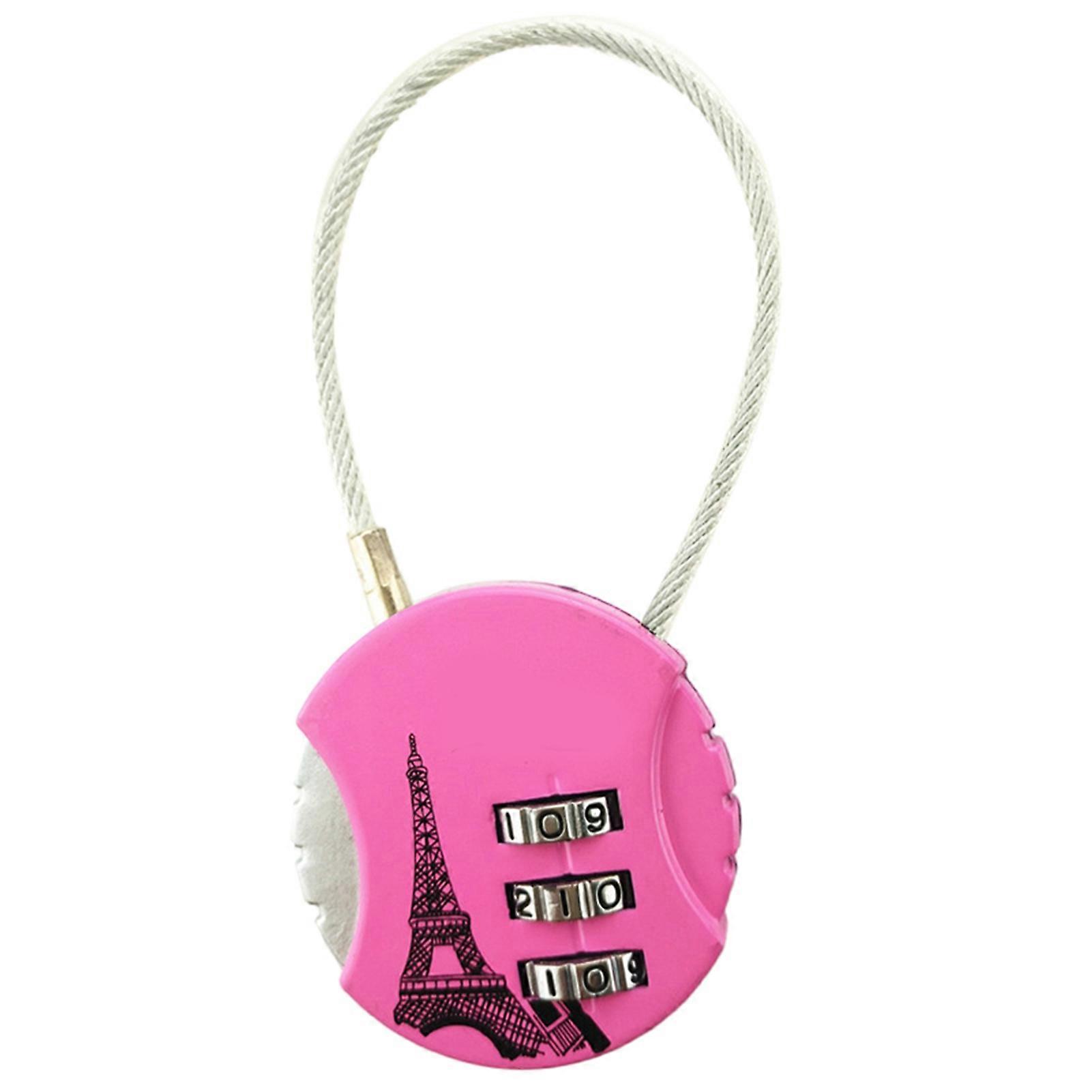 Compact 3-Digit Combination Lock - Secure, Durable, Resettable Code Lock for Luggage & More