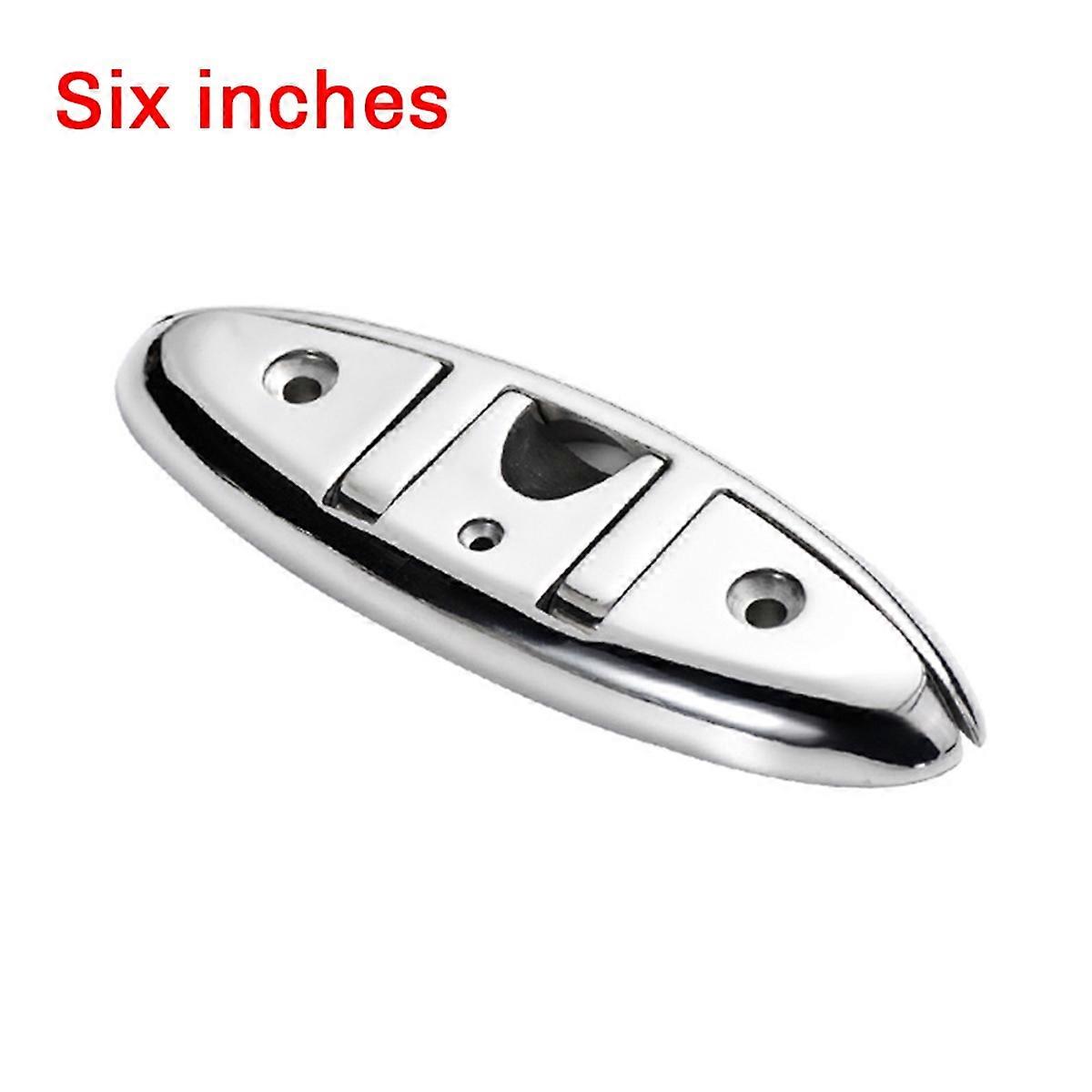 4PCS Stainless Steel Cleat Marine Foldable Boat Cleats Folding Deck Mooring Cleat Flush Mount Cleat