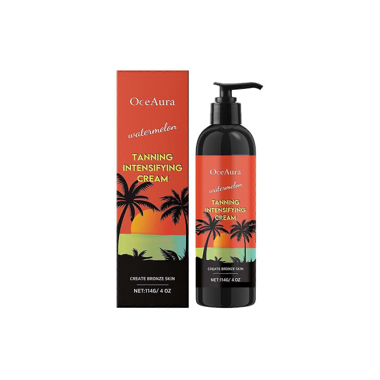 114g Watermelon/Peach Tanning Intensifying Cream, Tanning Cream for Sun Tanning and Intensifying Your Tan, for All Skin Types