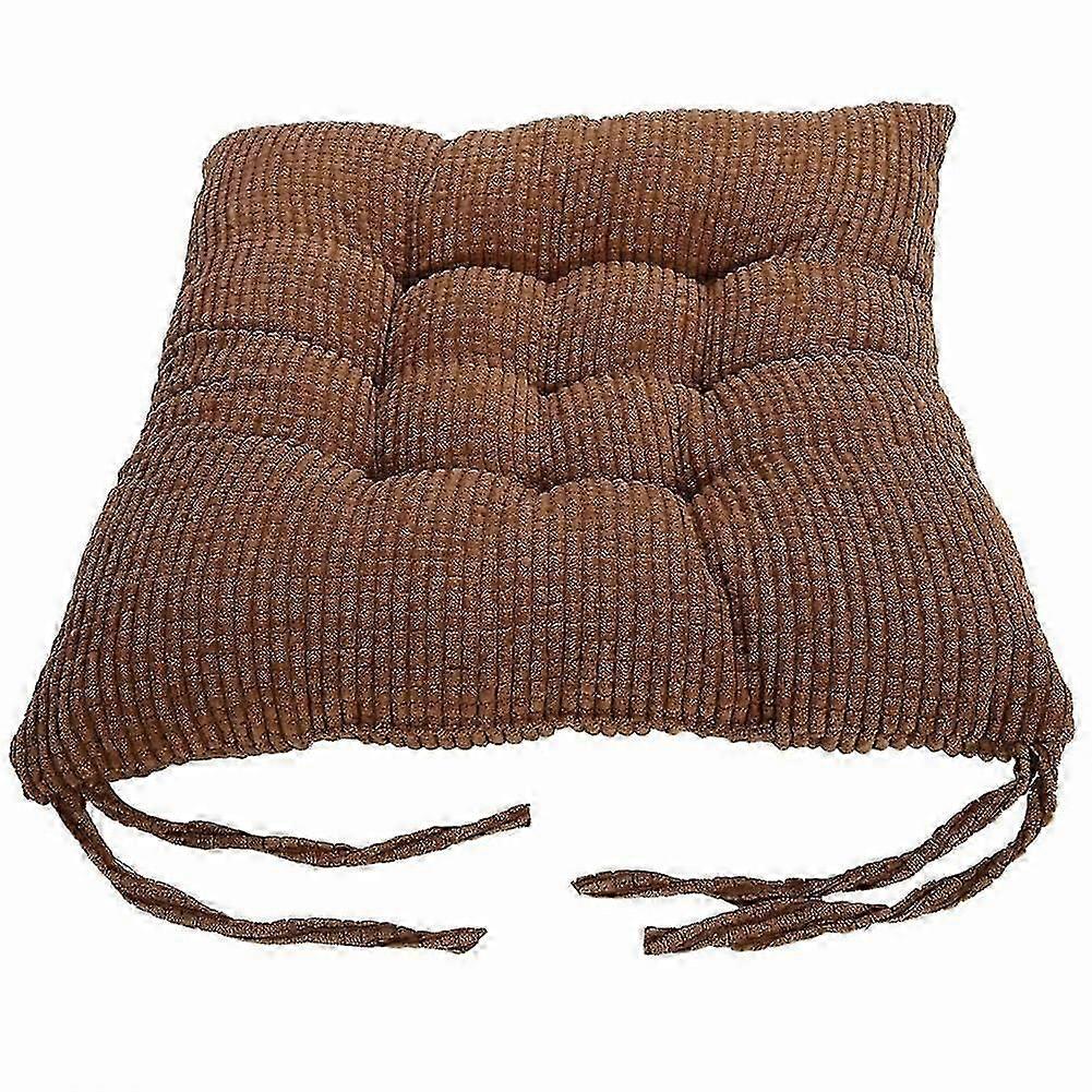 40x40cm Solid Color Square Soft Thicken Seat Pad Cushion Tie on Chair Home Decor-ZZY-Good