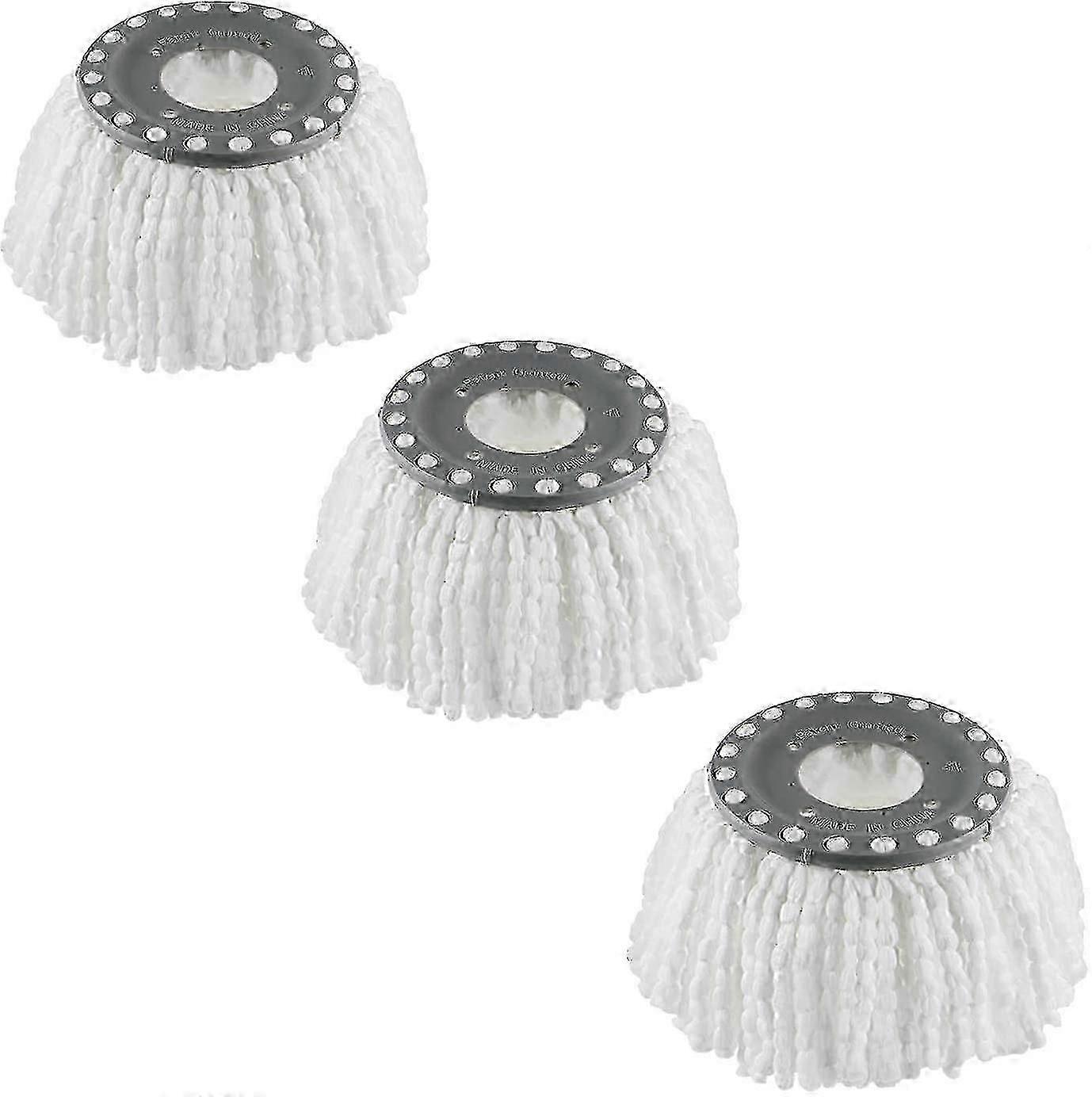 3 Pack Premium Replacement Mop Heads Refill For 360 Rotating Round Spin Magic Mop