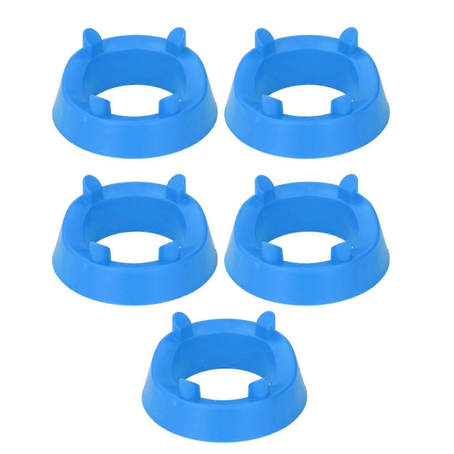 5-Pack Round Ball Display Stands - Plastic Football Holders