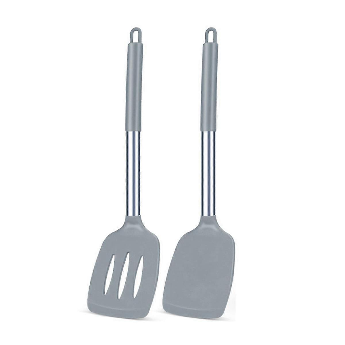 Ustensiles de cuisson sans chaleur élevée, ustensiles de cuisine idéaux pour le poisson, œufs (gris)