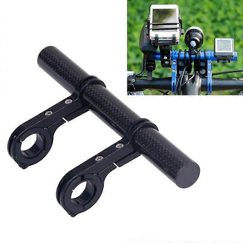 HLD-208 Mountainous Bicycle Carbon Fiber Handlebar Extension Frame Flashlight Bracket