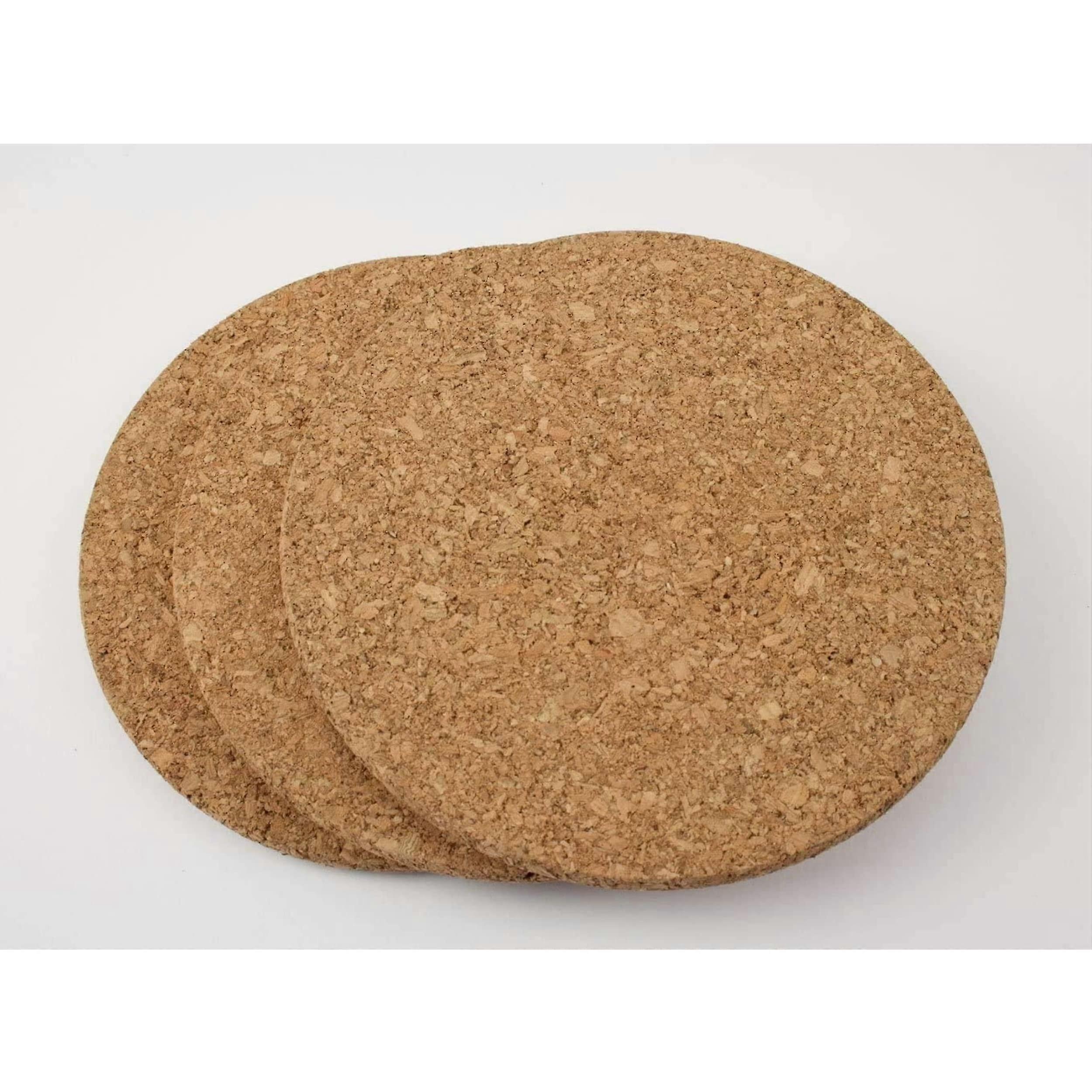 Set De 3 Trivets De Corcho De 19 Cm De Diámetro