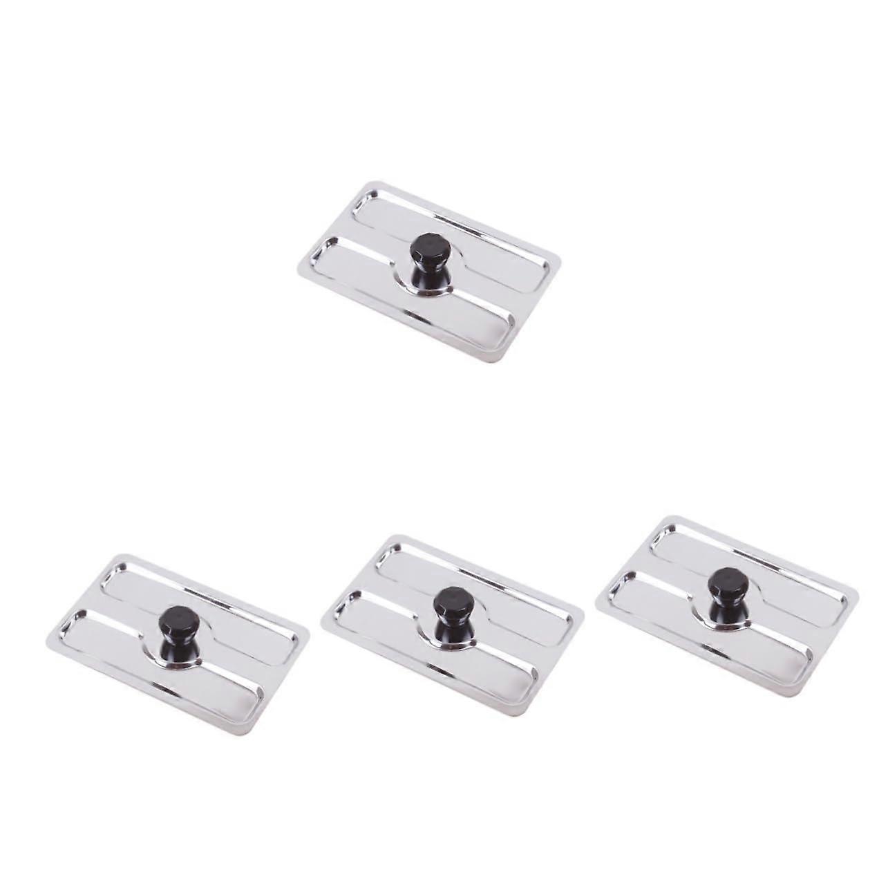 Toaster Lid 4-Piece Set, Plastic Silver Upper Cover For Toaster Oven And Bread Maker, Bread Machine Protector, Loaf Part