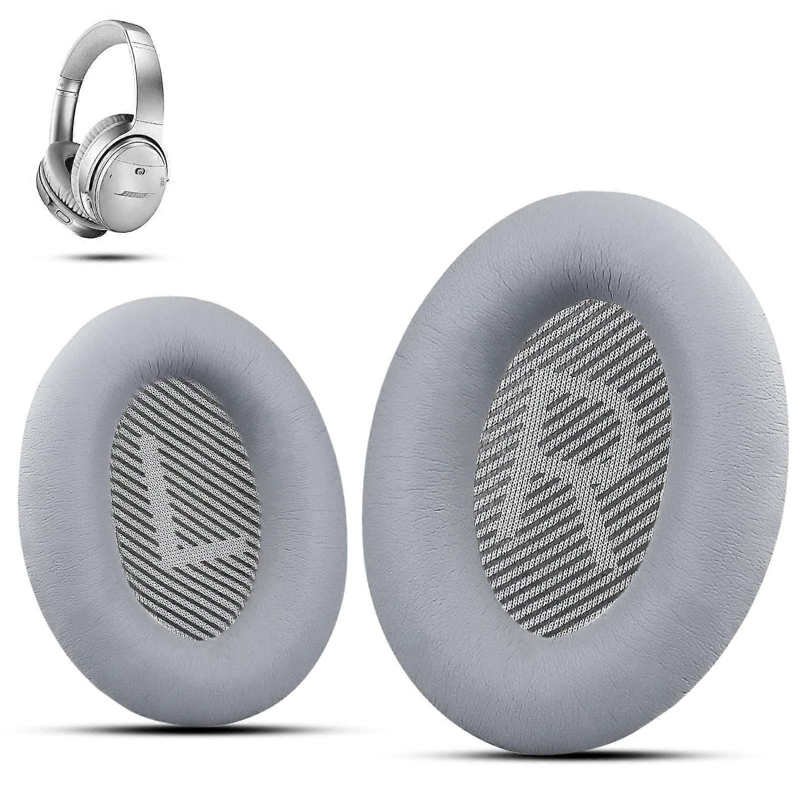 Premium Ear Pad Replacement for Bose Headphones Earpads, Compatible with Bose QuietComfort 35 ii /QC35 /QC25 /QC2 /QC15, by – Silver
