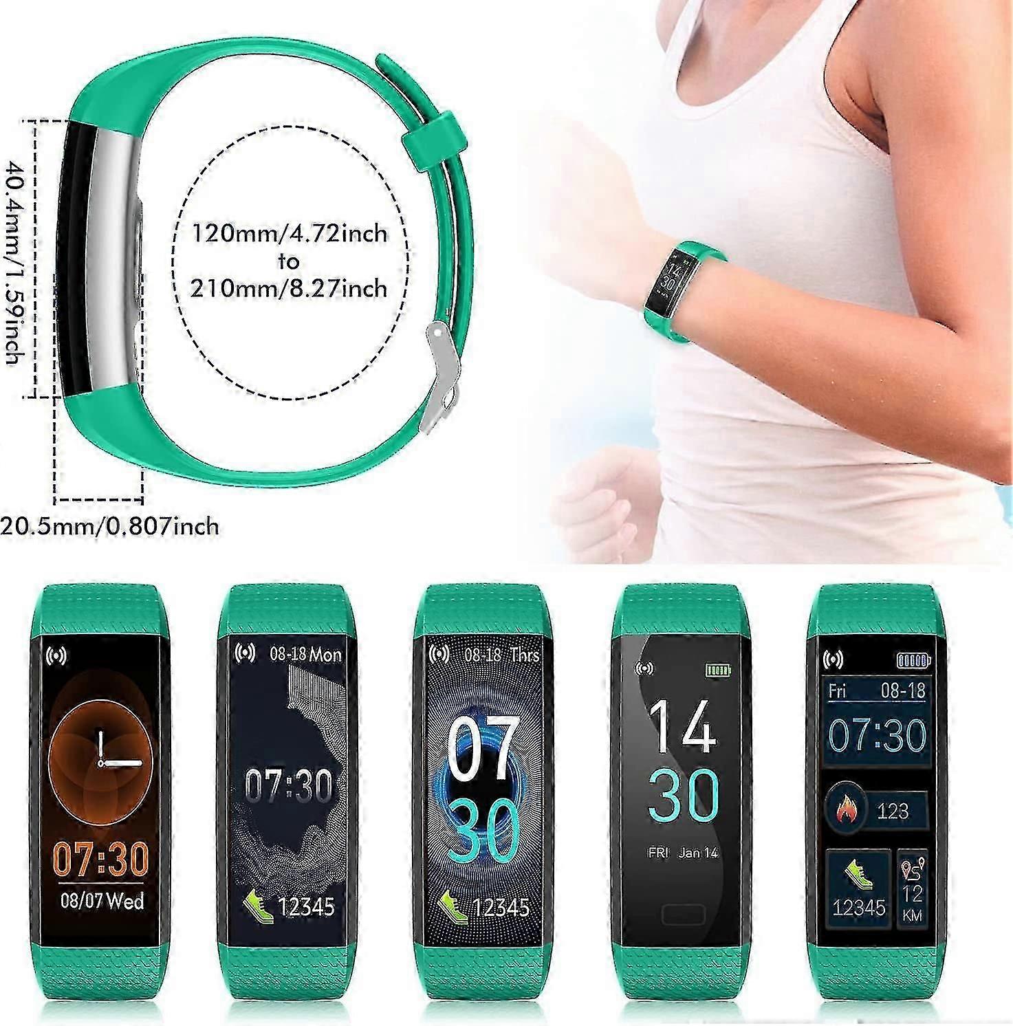 Fitness Tracker Children, Blue/purple Smartwatch With Pedometer Pulse Clock Calorie Counter Sleep Monitor Waterproof Activity Tracker