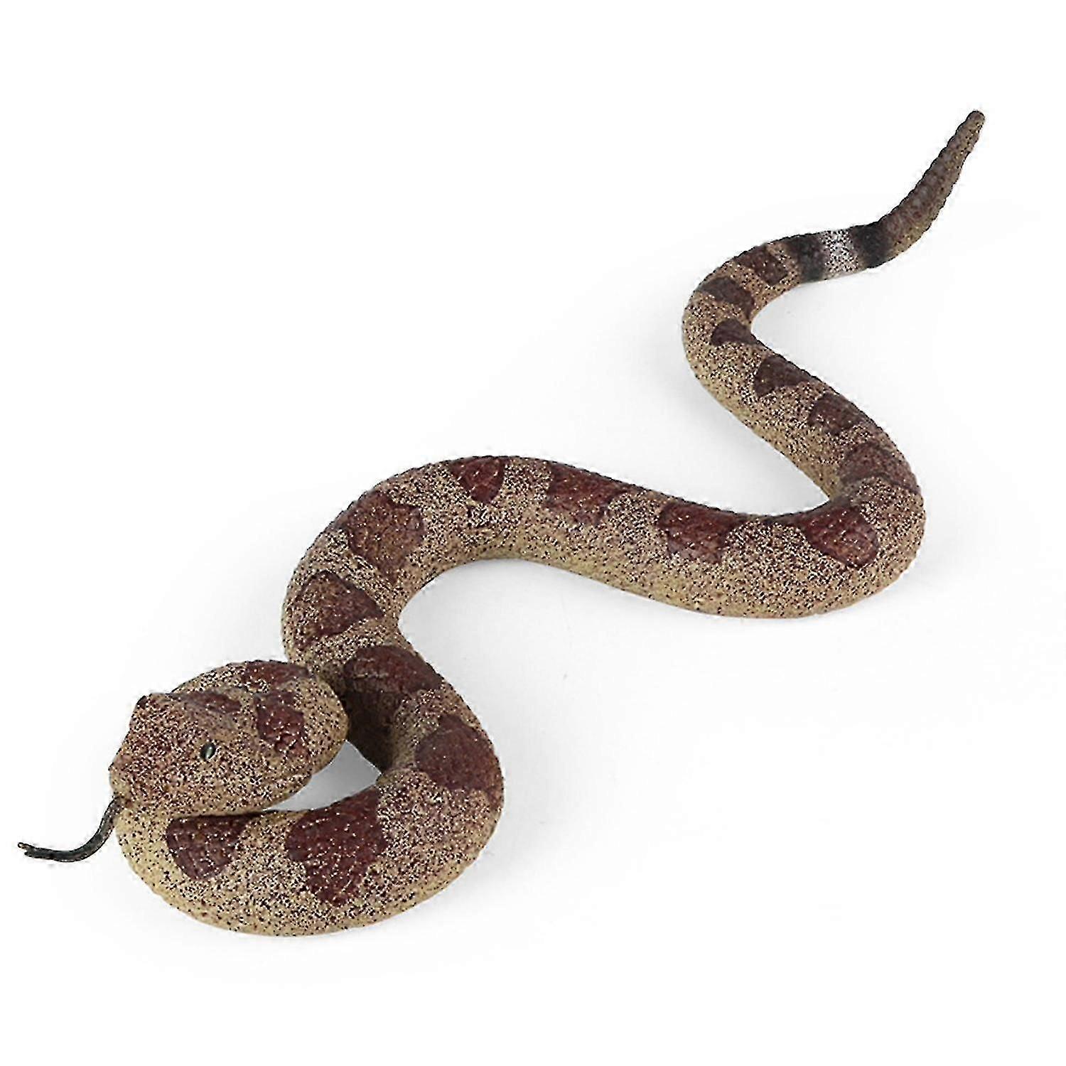 Realistic Fake Snakes Toy Halloween Scary Prank Props Soft TPR Snake Figure Garden Snake Model Scare