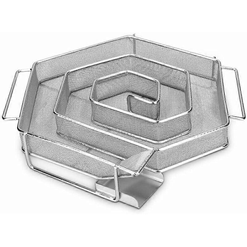 Cold smoke generator made of stainless steel - 21x18x5cm - spiral shape economy fire Cold smoke generator for smokers - cold smoke smoker smoke genera