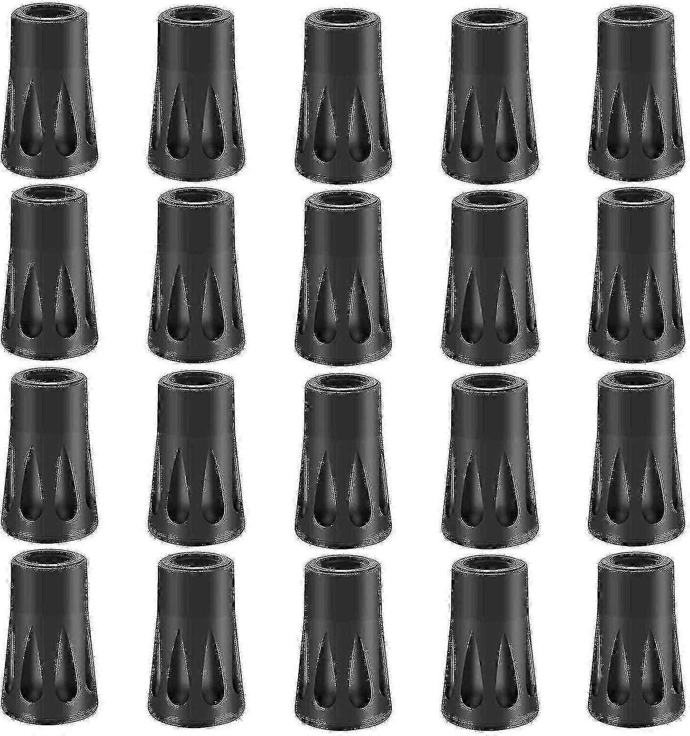 Rubber Buffer Set For Hiking Poles - 20 Pack Nordic Walking Pads